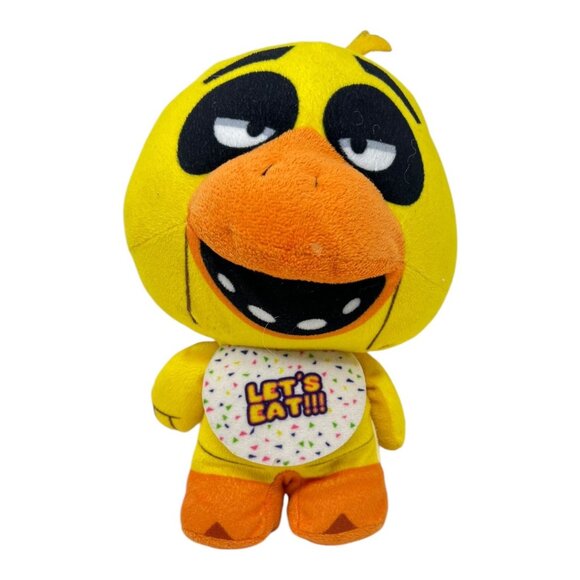 Chica Five Nights At Freddys FNAF Plush Stuffed Animal Toy Lets Eat Bib 10 in - Picture 1 of 9